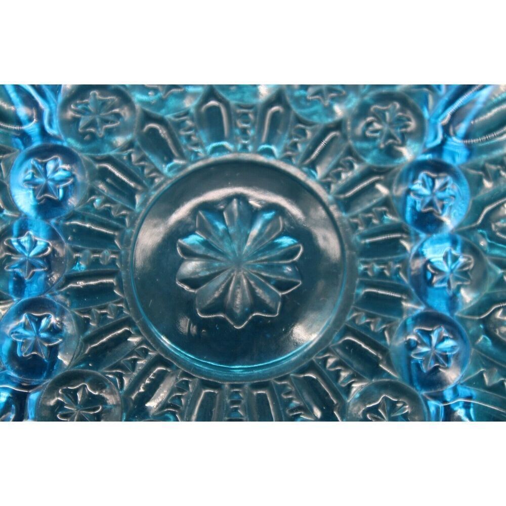 vtg blue moon and stars LE SMITH DIVIDED TID BIT RELISH DISH 8" - Picture 8 of 9